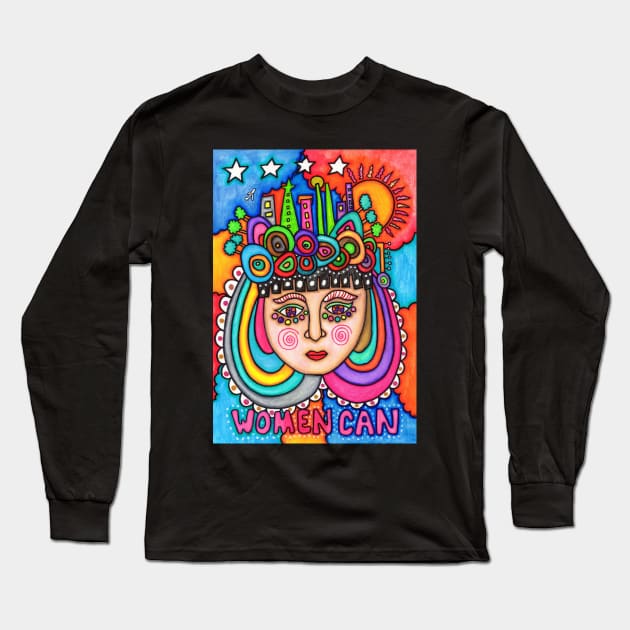 Feminist Women Can Long Sleeve T-Shirt by coloringiship